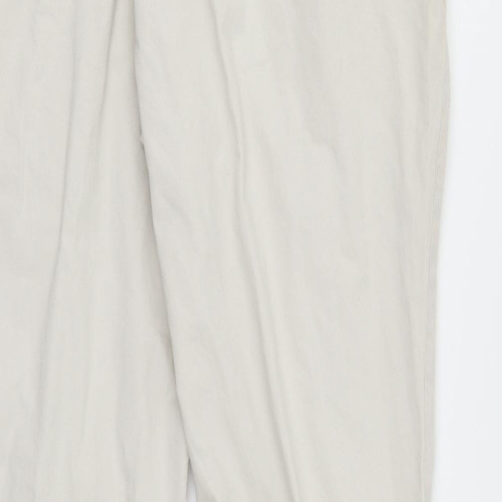Dorothy Perkins Womens Beige Denim Straight Jeans Size 12 L28 in