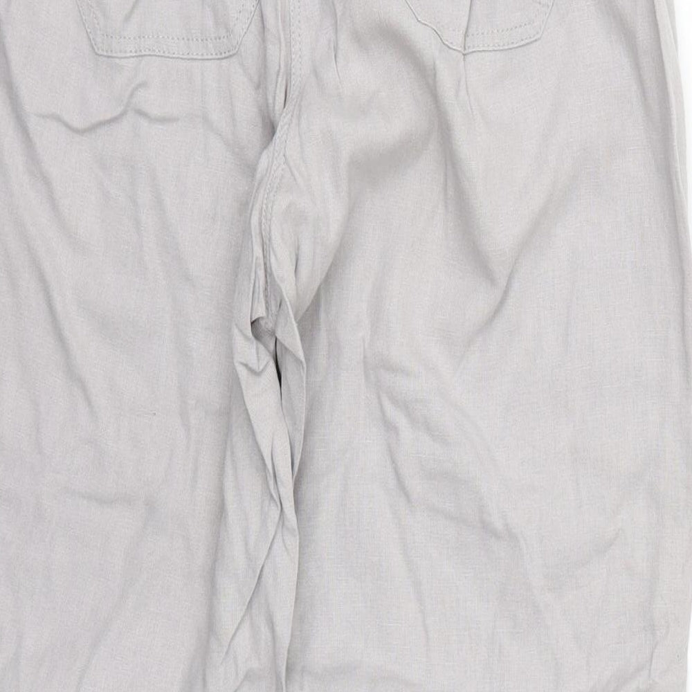 Etite Womens Grey Trousers Size 14 L26 in