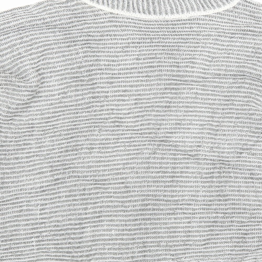 QED London Womens Grey Knit Pullover Jumper Size M