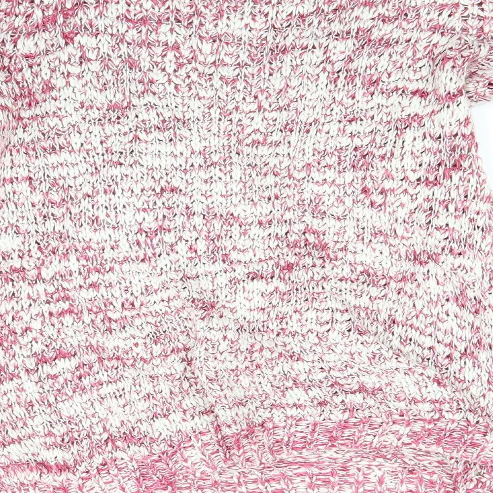 New Look Womens Red Knit Pullover Jumper Size S
