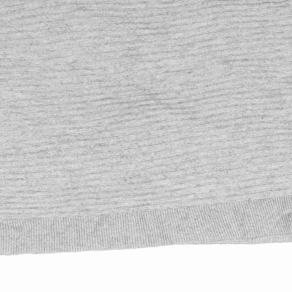Mango Womens Grey Knit Pullover Jumper Size M