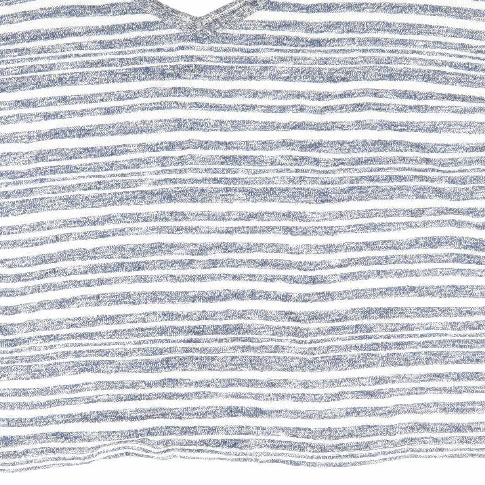 TU Womens Blue Striped Pullover Jumper Size 18