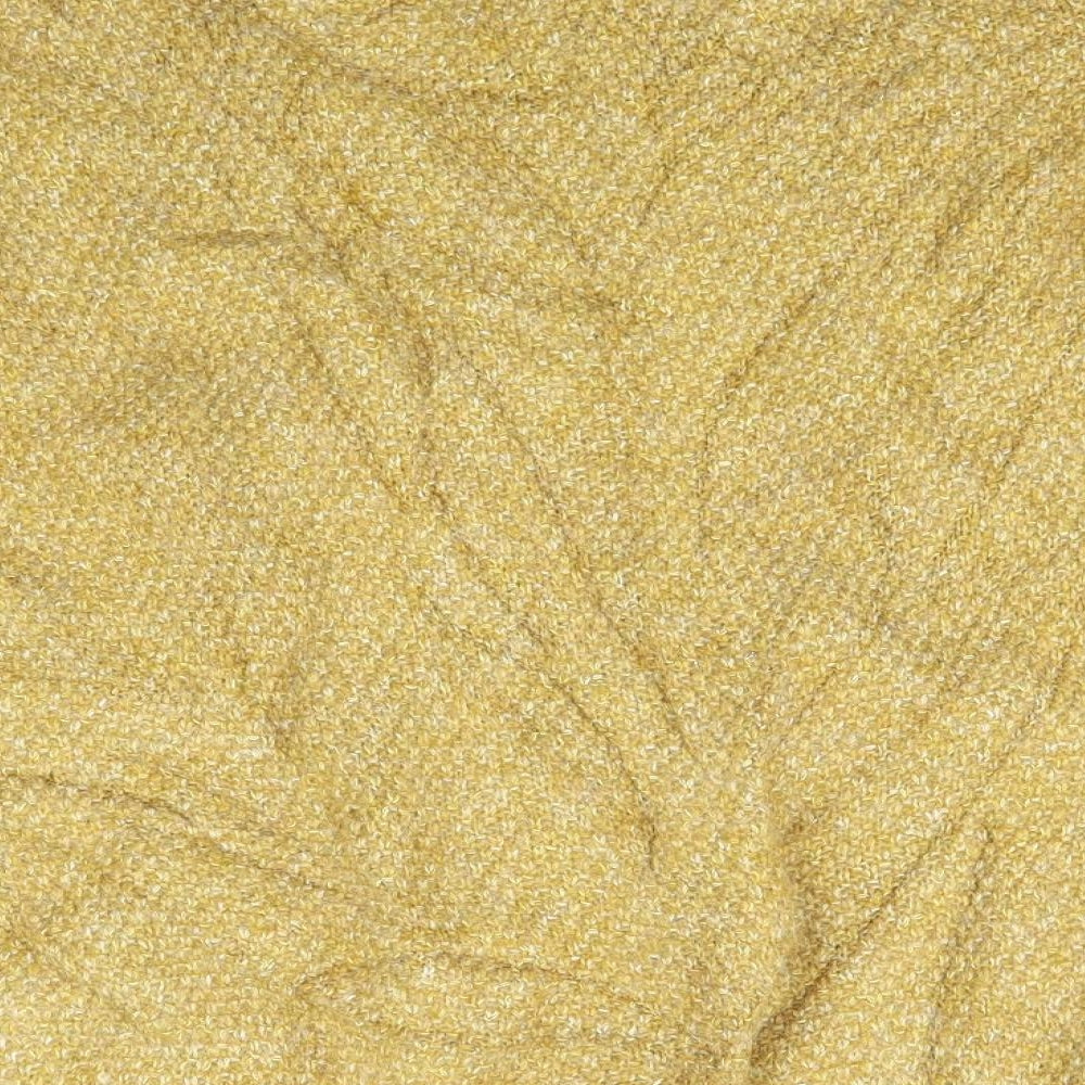Falmer Mens Yellow Knit Pullover Jumper Size M
