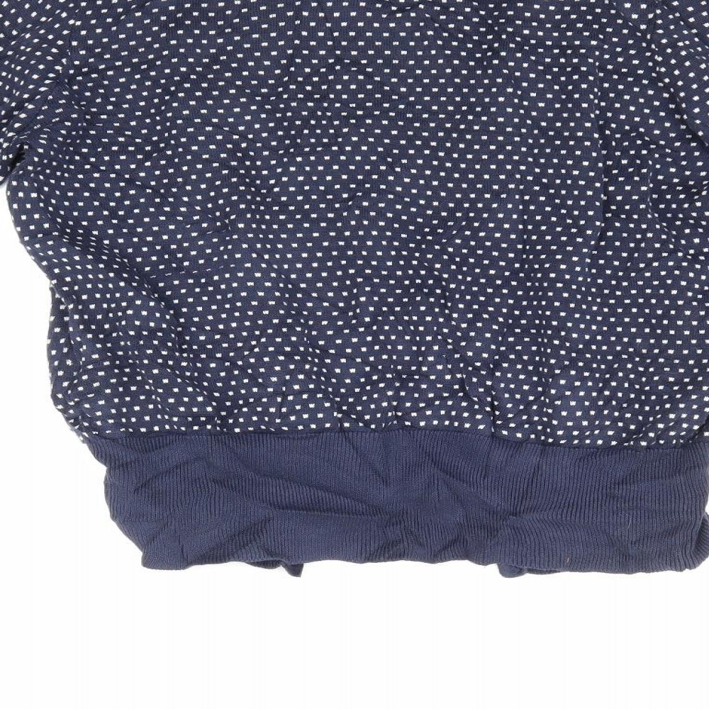 Limited eddition Womens Blue Polka Dot Pullover Jumper Size M