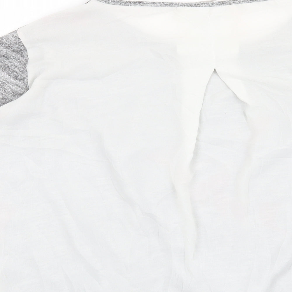 Atmosphere Womens Grey Basic Blouse Size 10