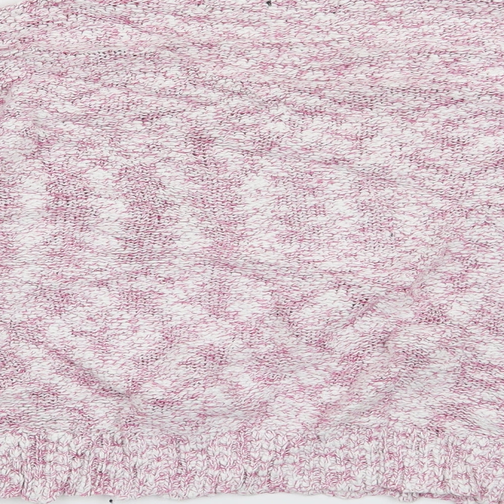 Brand and care label for M&Co women’s pink jumper, size UK 14