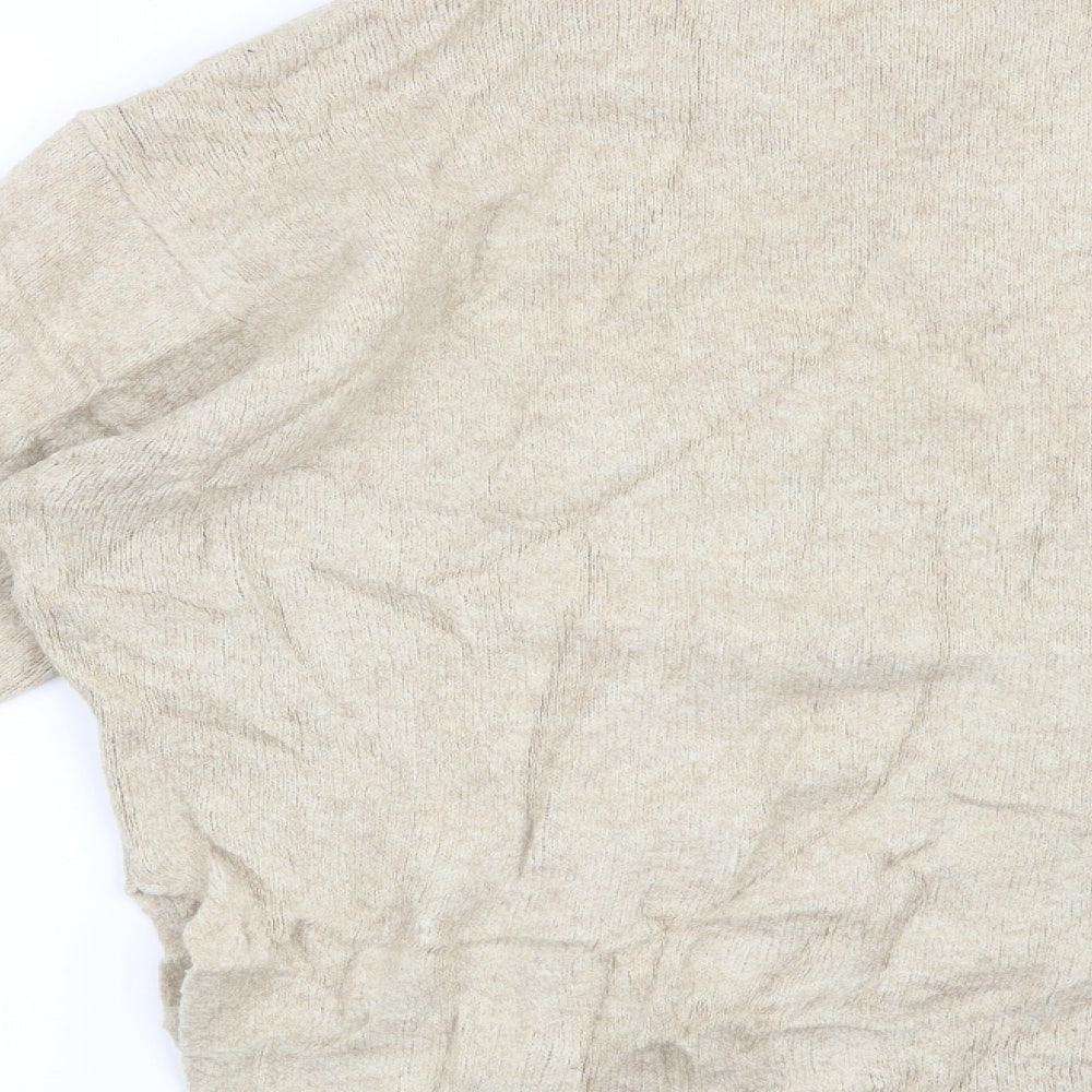 H&M Womens Beige Pullover Jumper Size XS