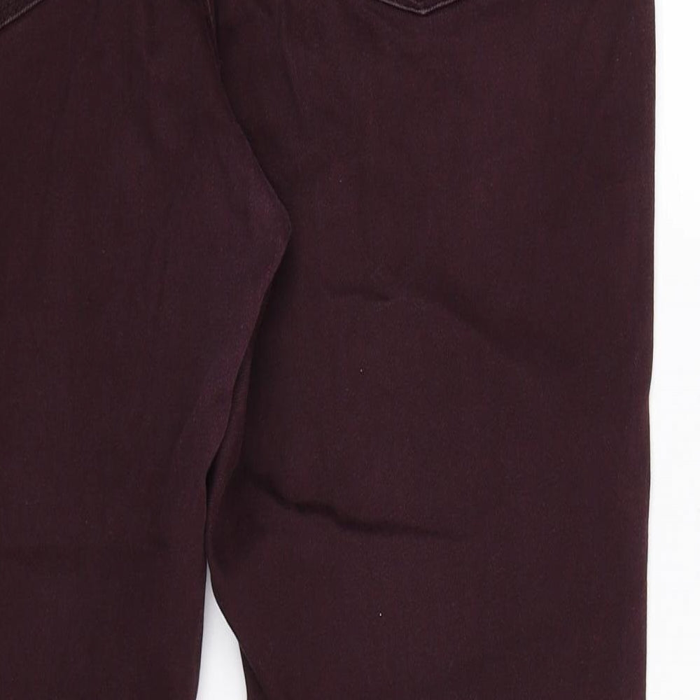 Preworn Womens Brown Denim Straight Jeans Size 36 in L27 in