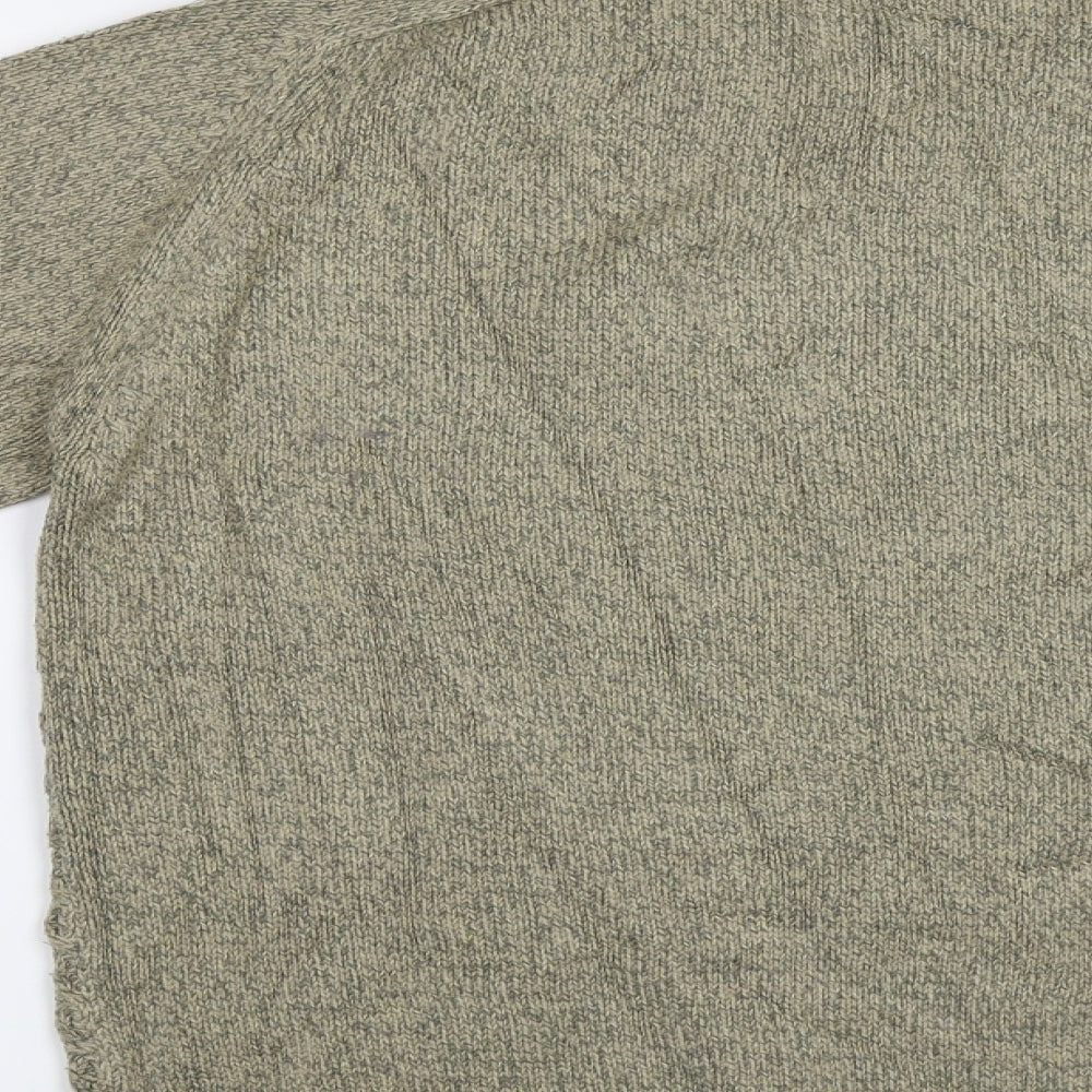 Tu Man Mens Brown Pullover Jumper Size M