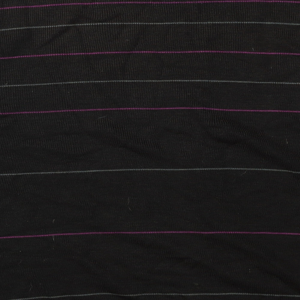 Richmond & Watts Mens Black Striped Pullover Jumper Size M