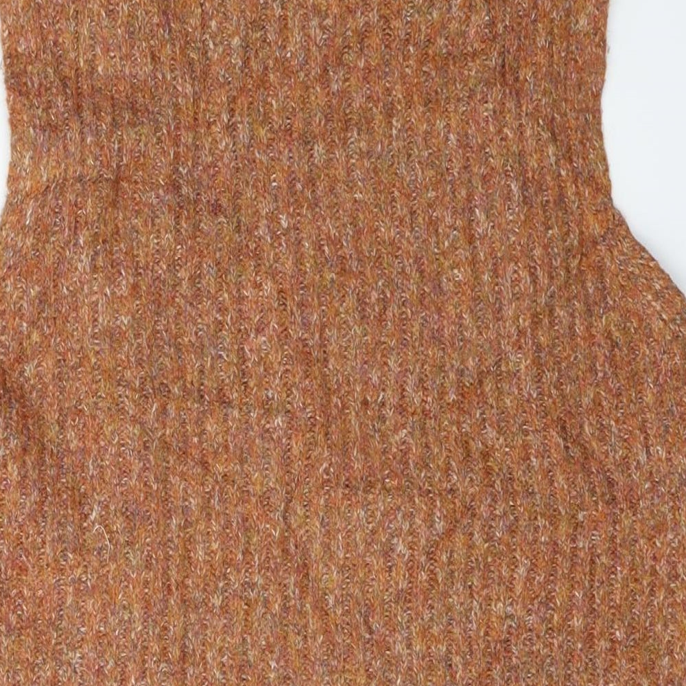 F&F Womens Orange Cardigan Jumper Size 16