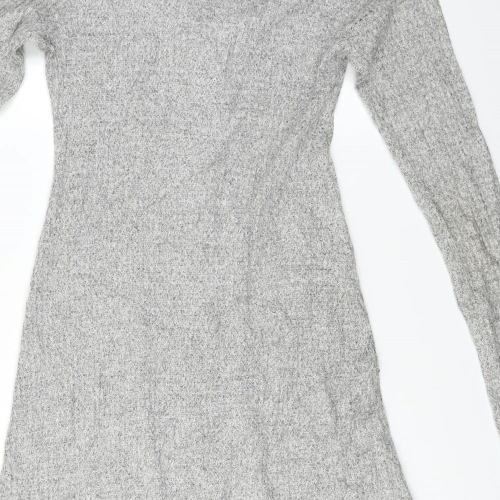 Monteau Womens Grey Cardigan Jumper Size M