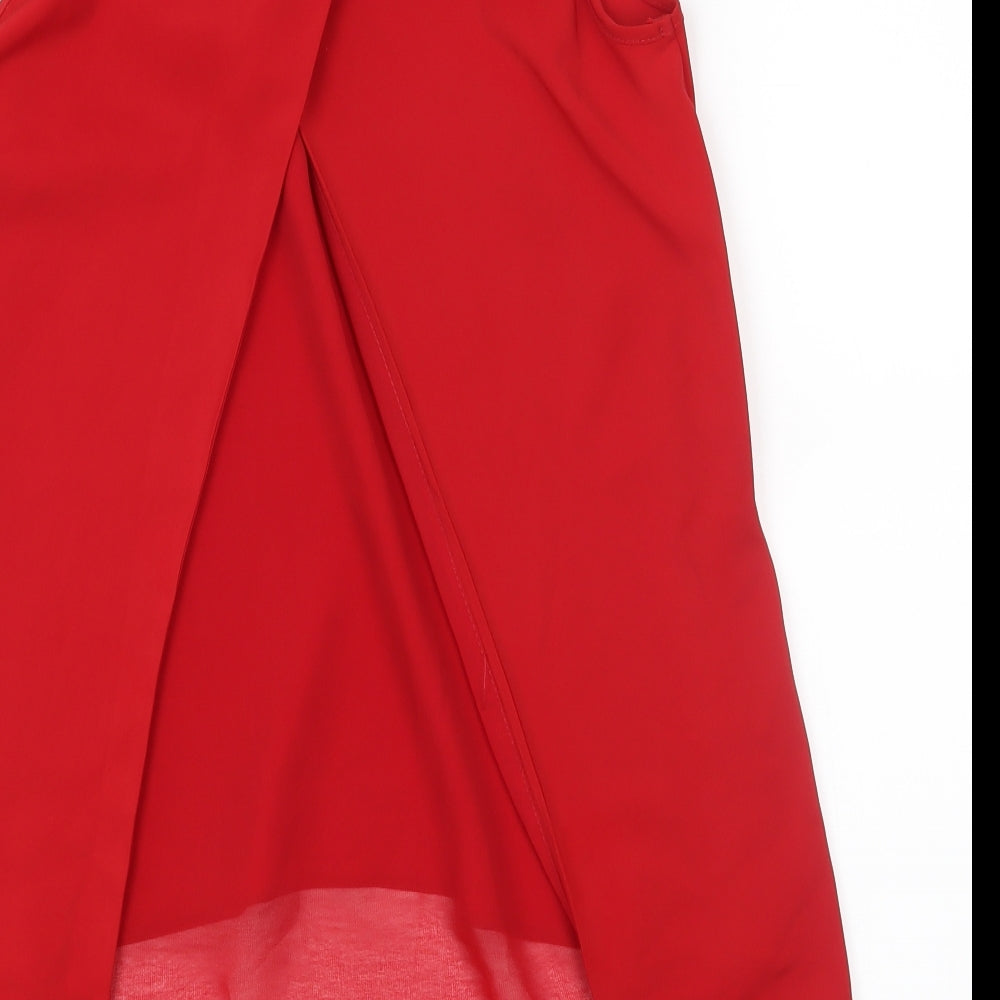 Dorothy Perkins Womens Red Basic Tank Size 8