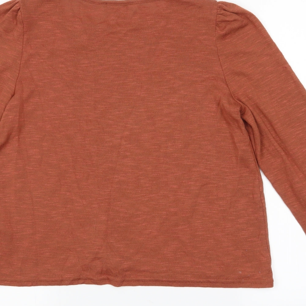 New Look Womens Orange Pullover Jumper Size S