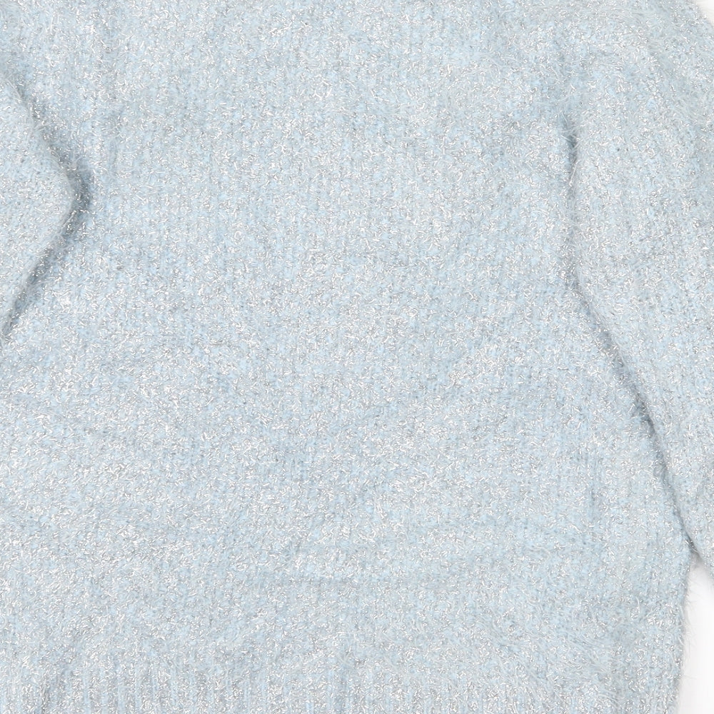 Quiz Womens Blue Pullover Jumper Size 8