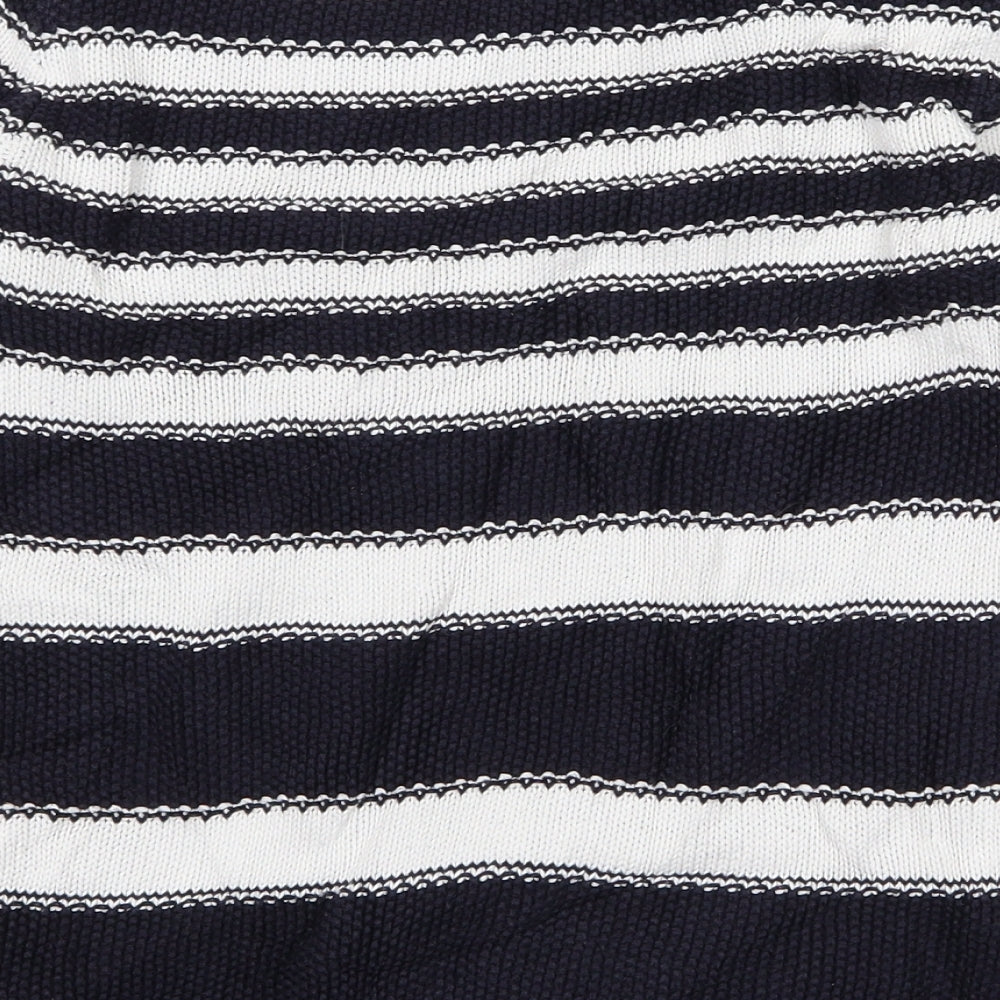 Marks & Spencer Womens Blue Striped Pullover Jumper Size 8