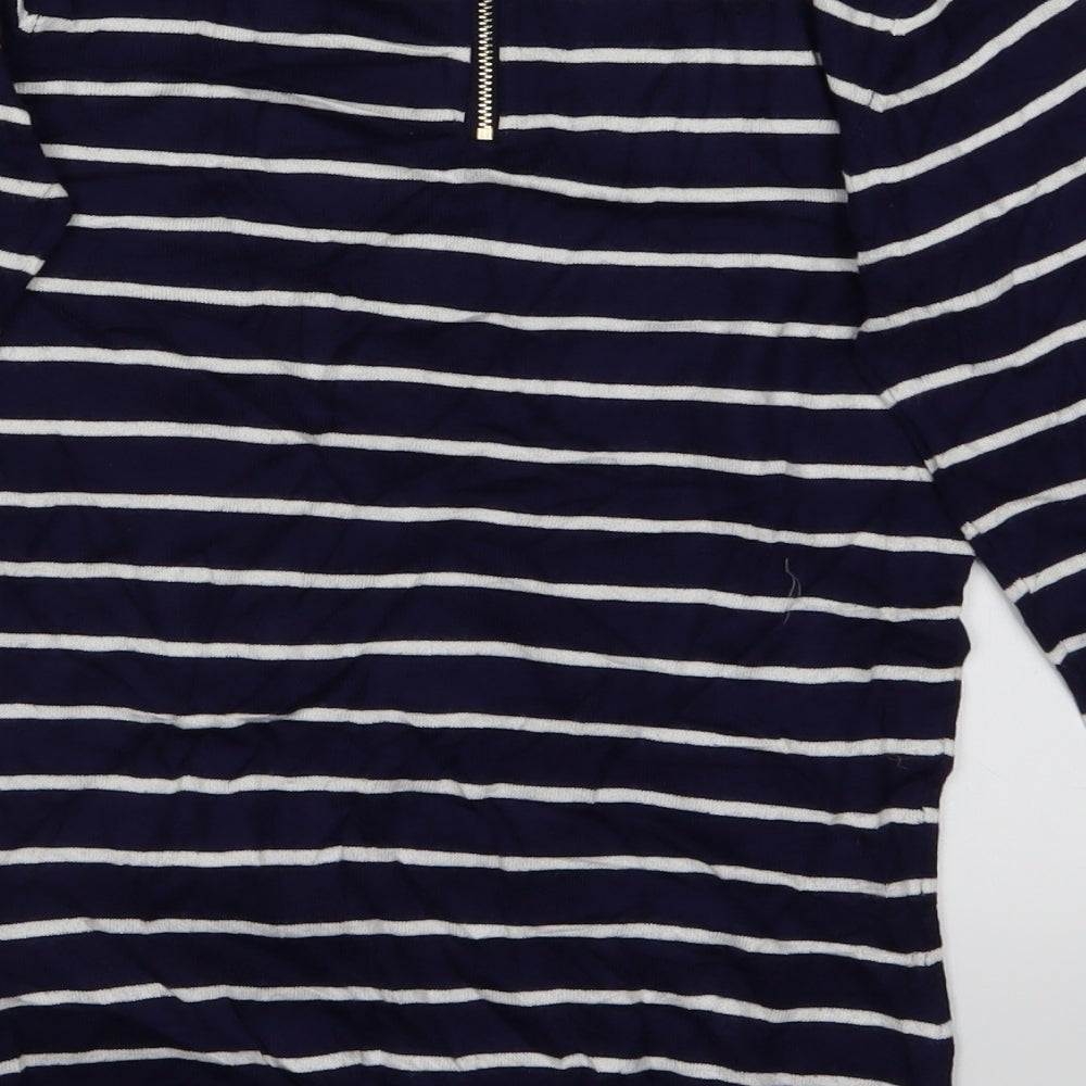 Mohito Womens Blue Striped Pullover Jumper Size S