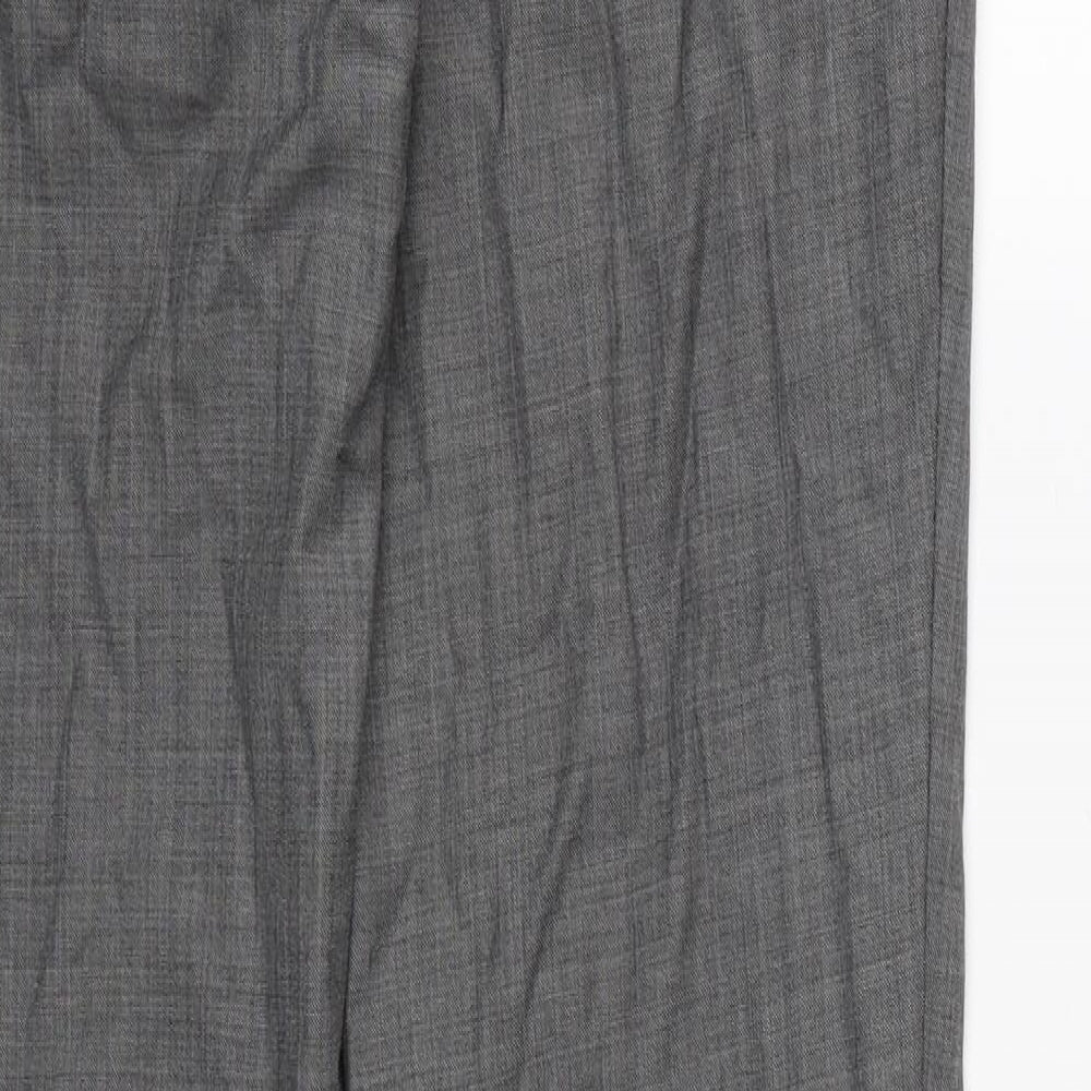 Topman Mens Grey Rayon Dress Pants Trousers L32 in
