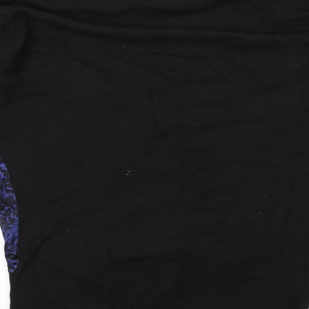 Seraphine Womens Black Basic T-Shirt Size 8