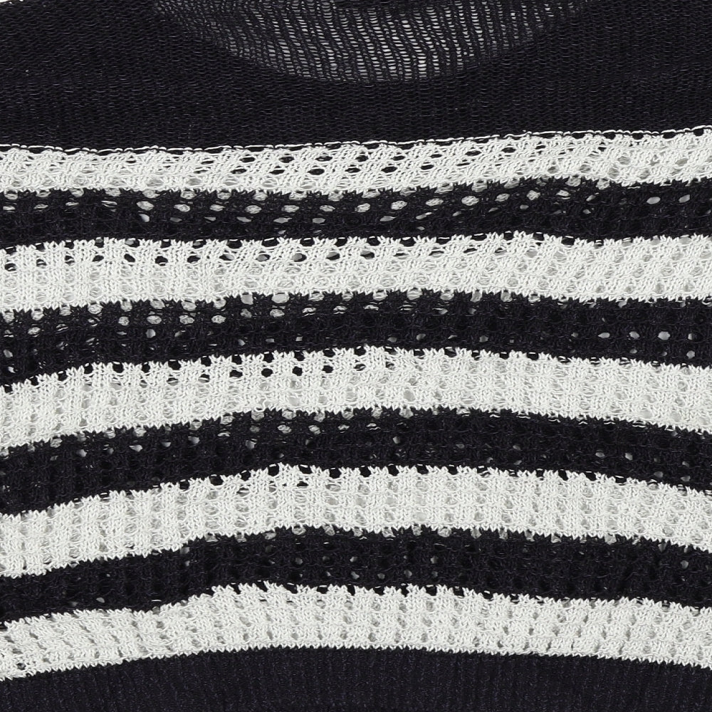 Wallis Womens Blue Striped Pullover Jumper Size M