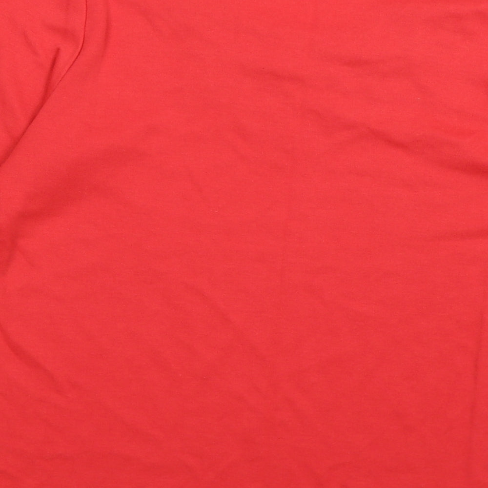 Bonmarché Womens Red Basic T-Shirt Size 10