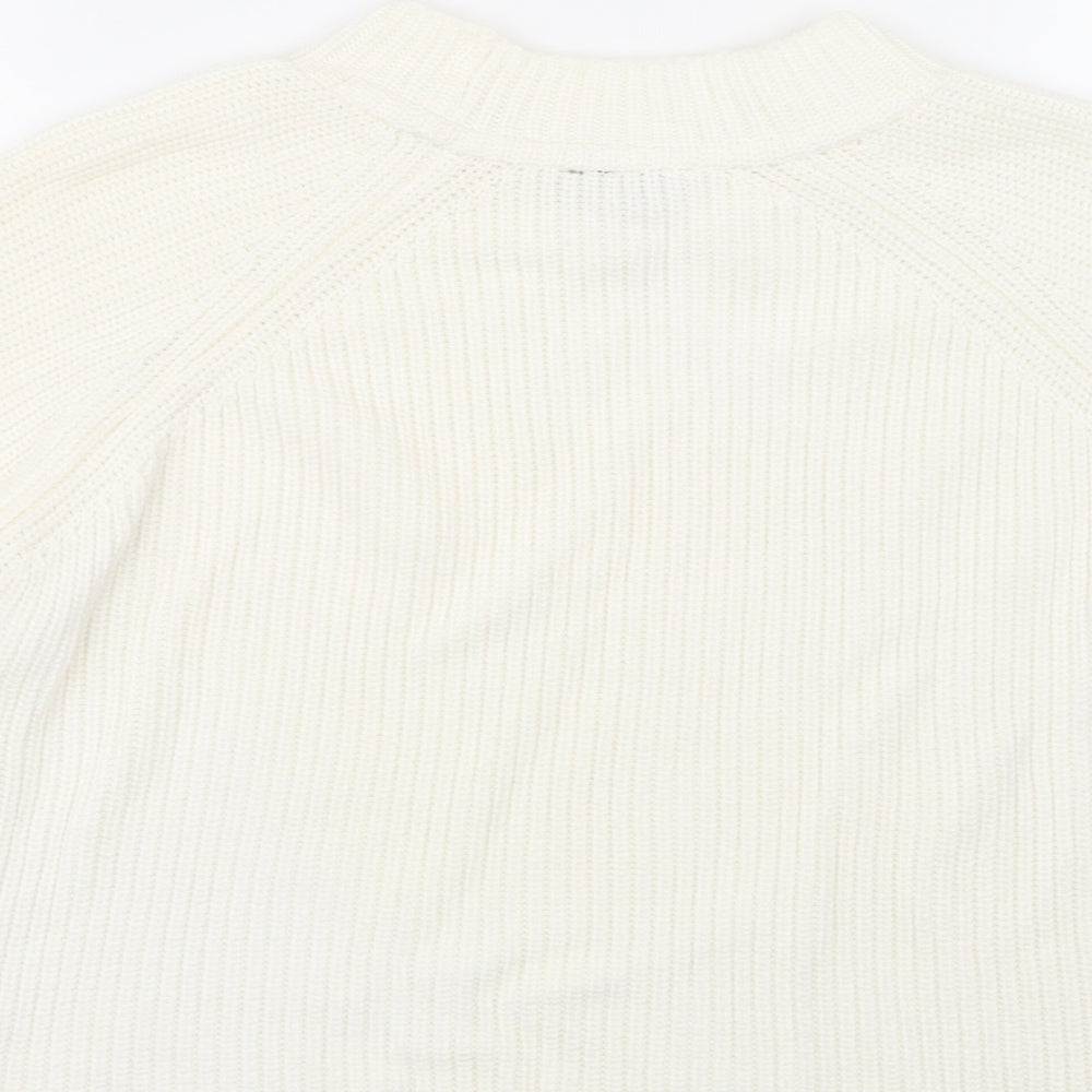 Top Shop Womens White Pullover Jumper Size 12