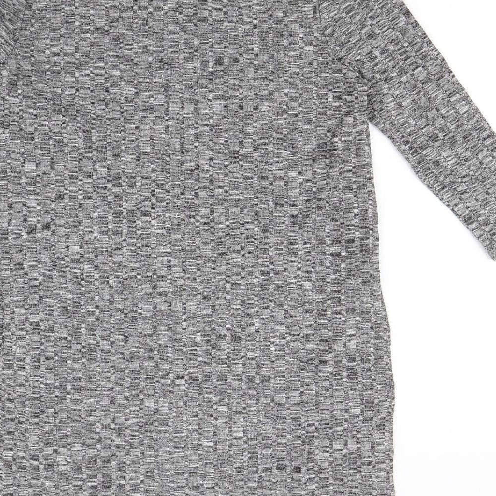 L.O.V Womens Grey Basic T-Shirt Size XS