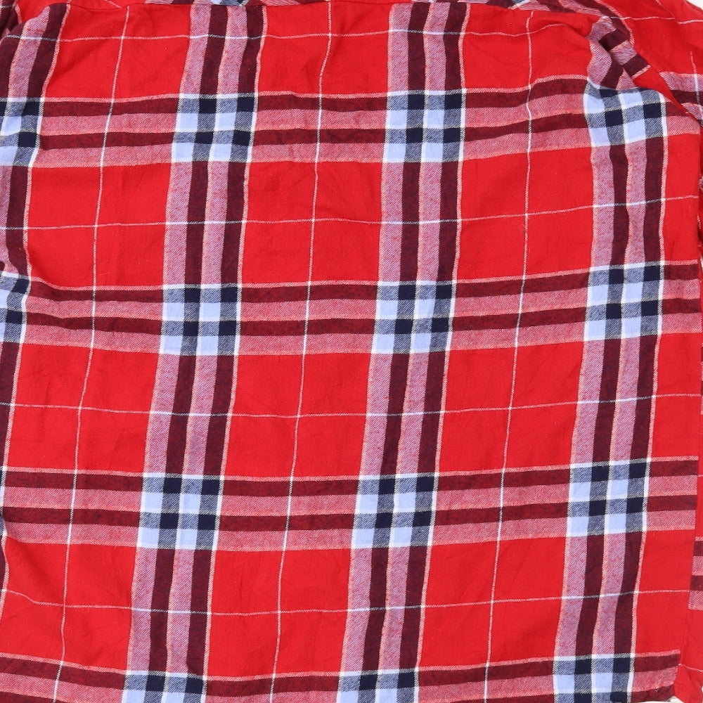 F&F Womens Red Check Nightshirt Size 12