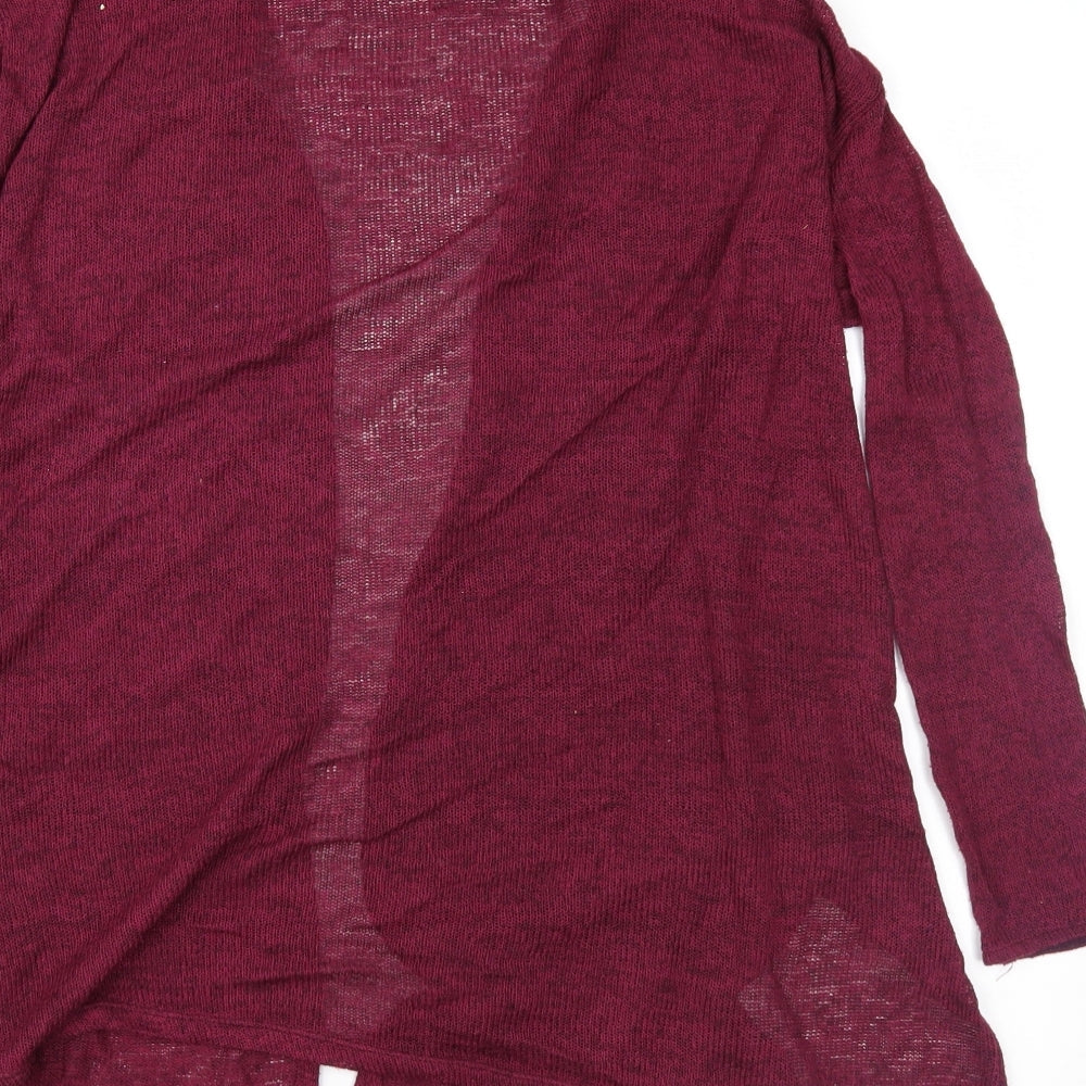 H&M Womens Purple Taffeta Cardigan Jumper Size S