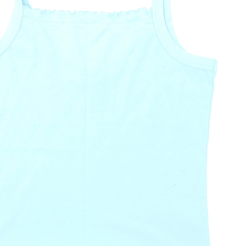 Donna Lewis Womens Blue Camisole T-Shirt Size L