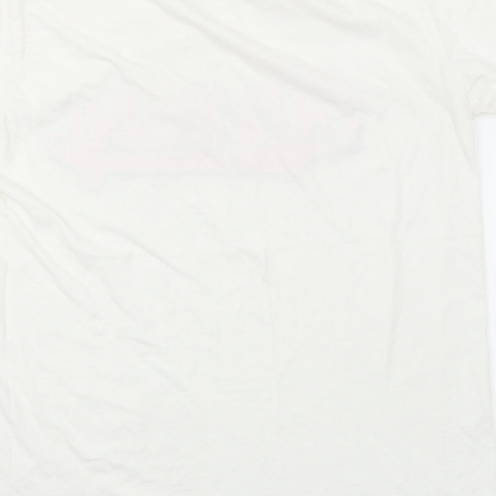 Gildan Womens White Basic T-Shirt Size M