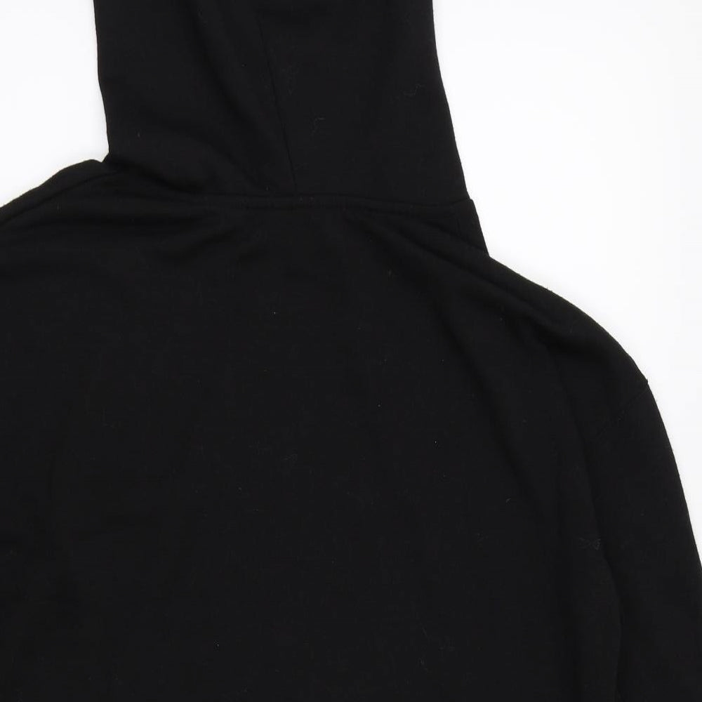 Topshop Womens Black Pullover Hoodie Size 6