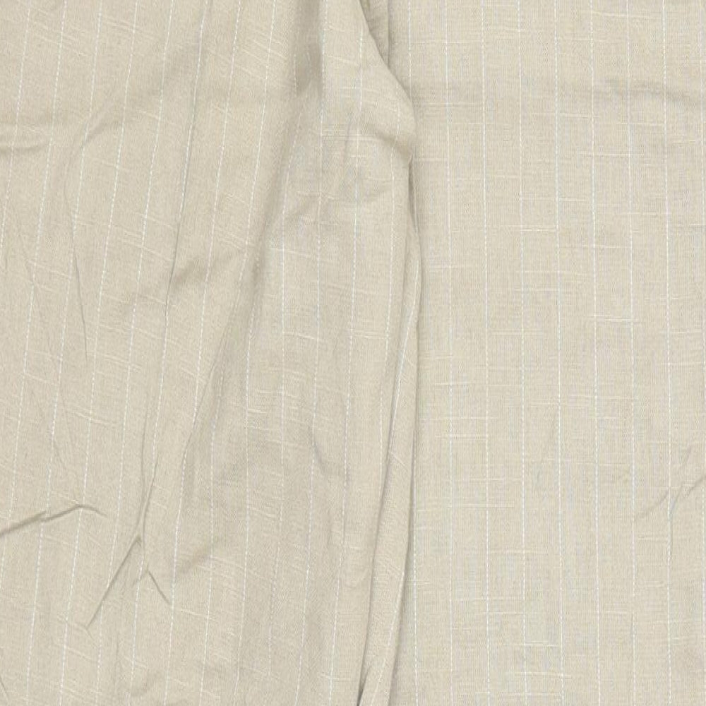 Konczar Womens Beige Striped Trousers Size 28 in L29 in
