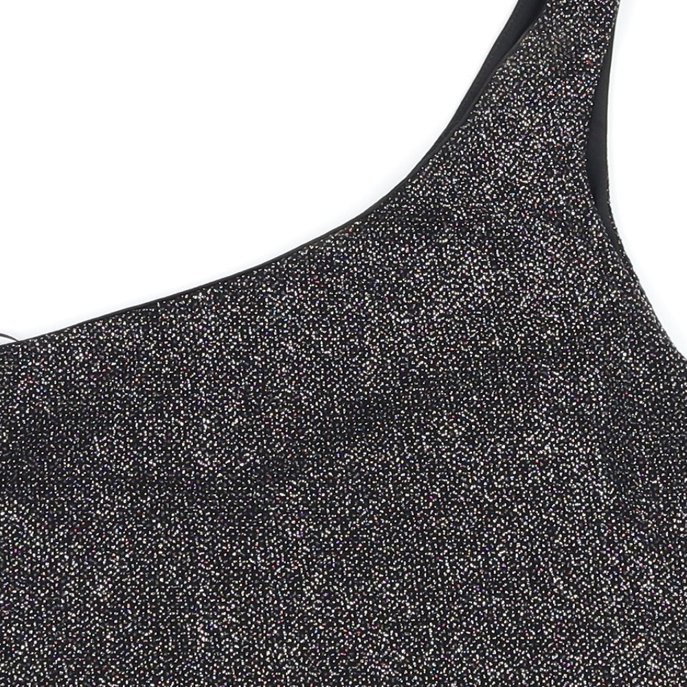 Topshop Womens Black Basic T-Shirt Size 10