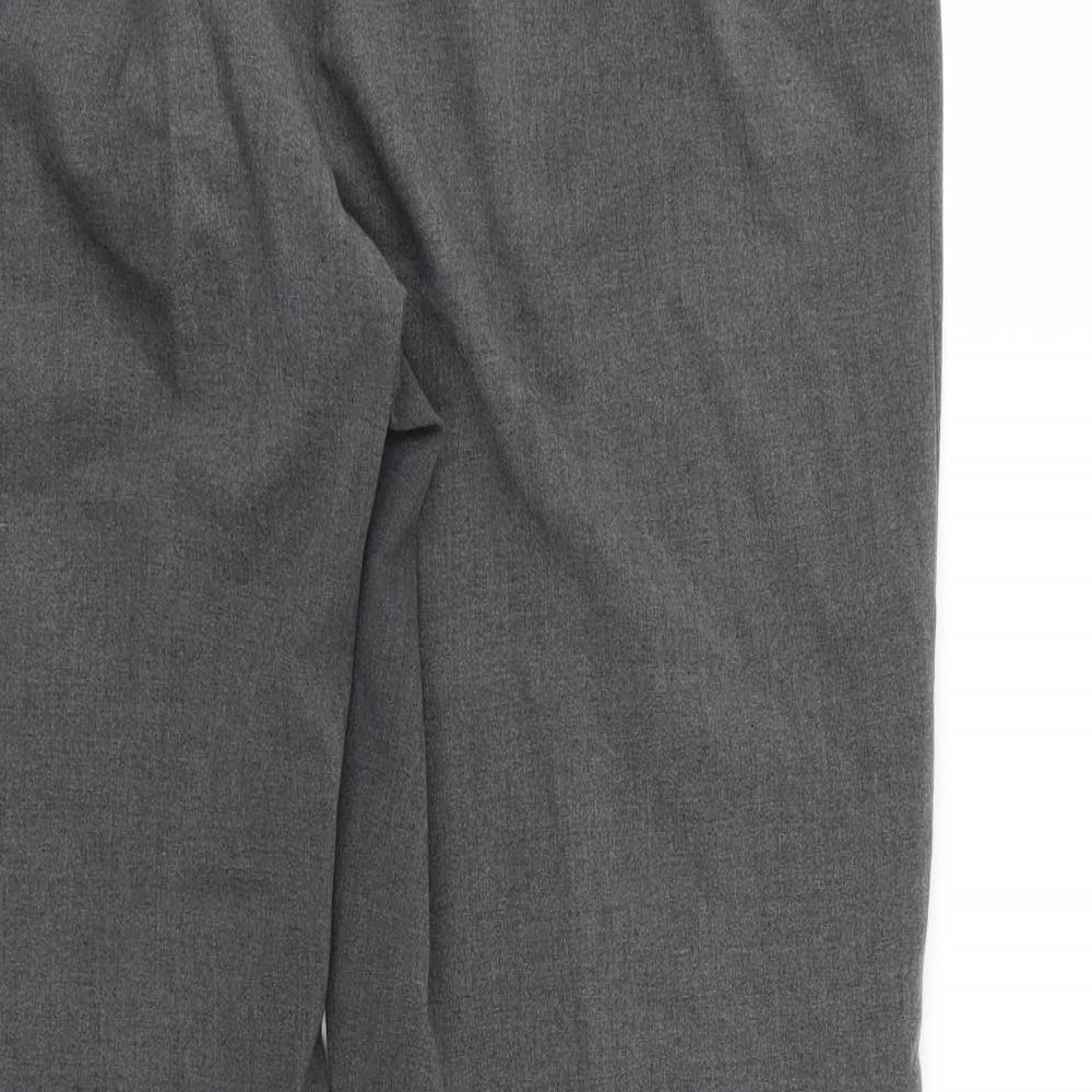 Ellie Louise Womens Grey Rayon Trousers Size 16 L28 in
