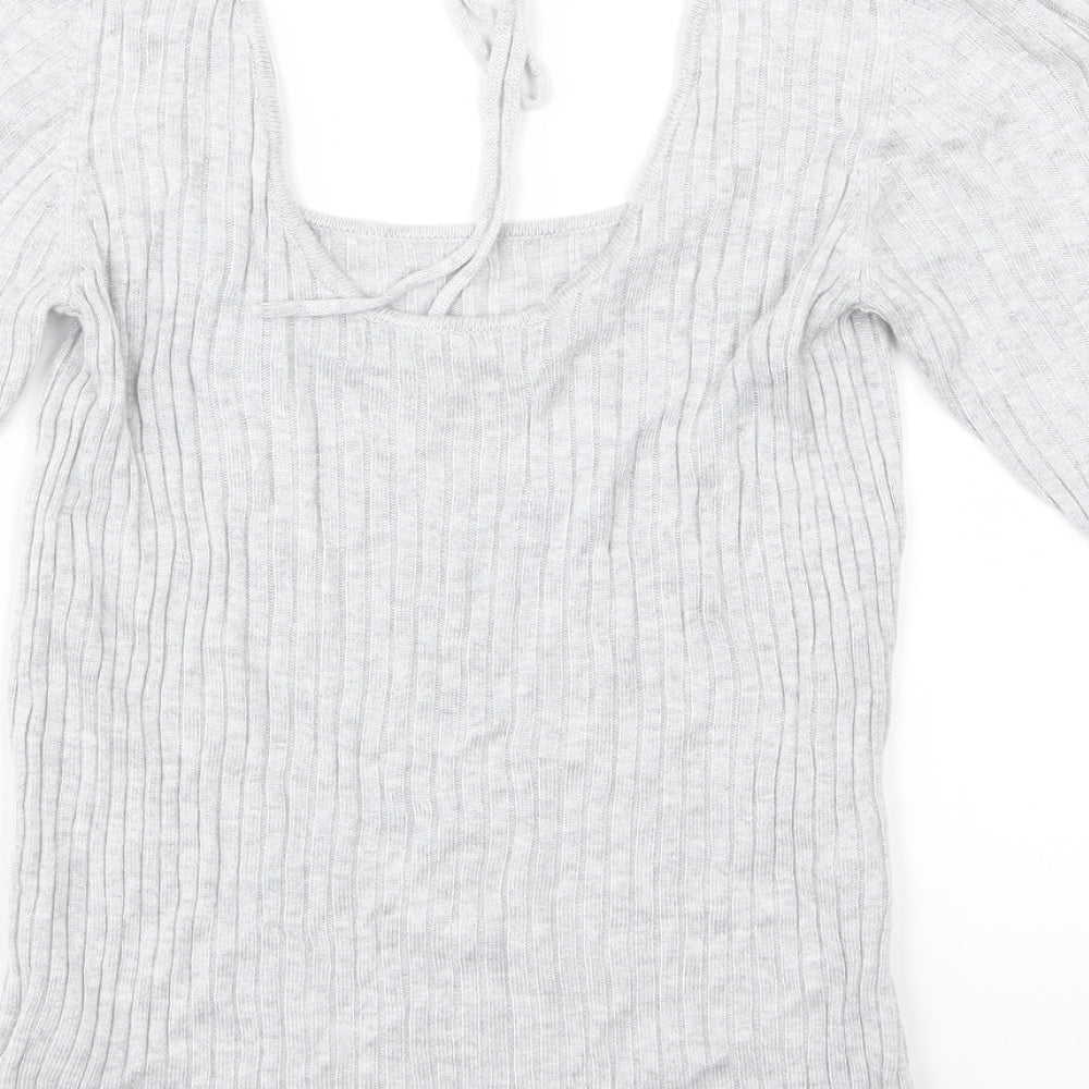 NEXT Womens Grey Knit Pullover Jumper Size 8