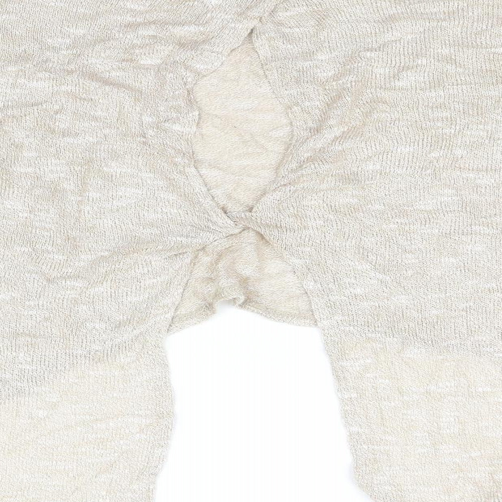 Miss Selfridge Womens Beige Pullover Jumper Size 10