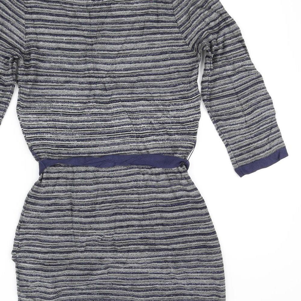 Per Una Womens Grey A-Line Size 8