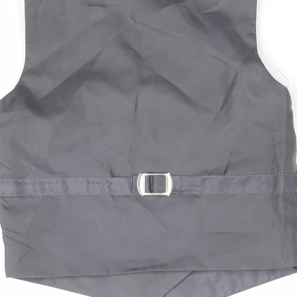 Romaario Boys Grey Overcoat Waistcoat Size 3 Years