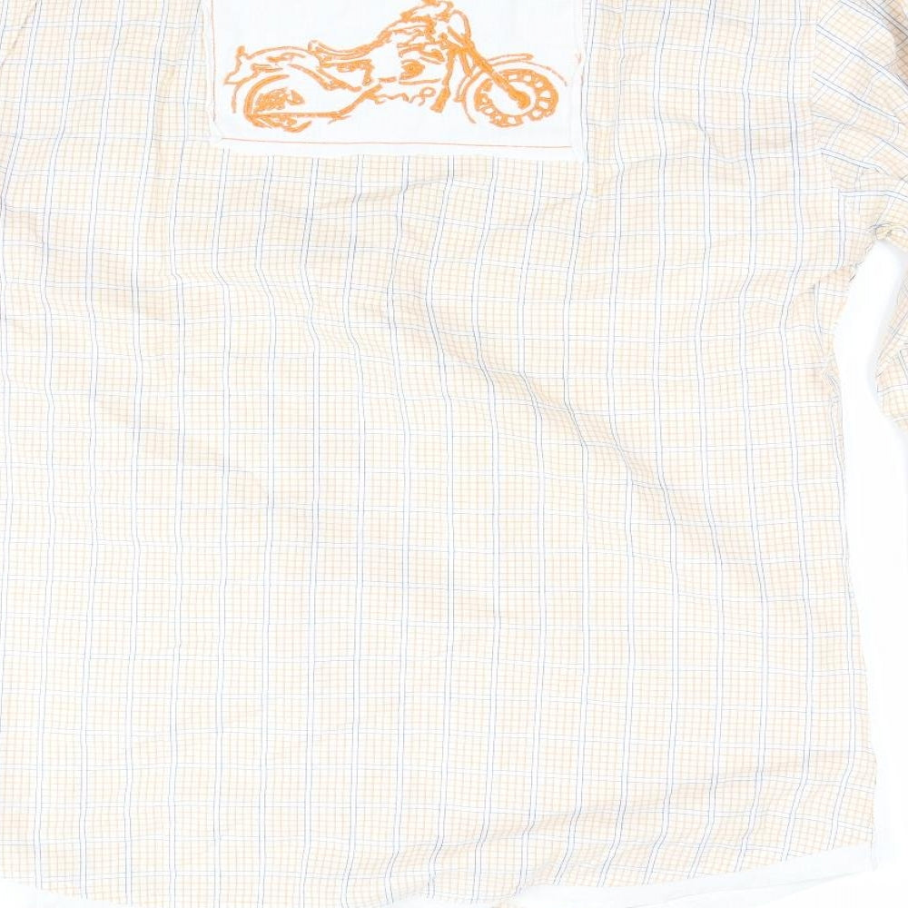 Never Nine Mens Beige Button-Up Size XL