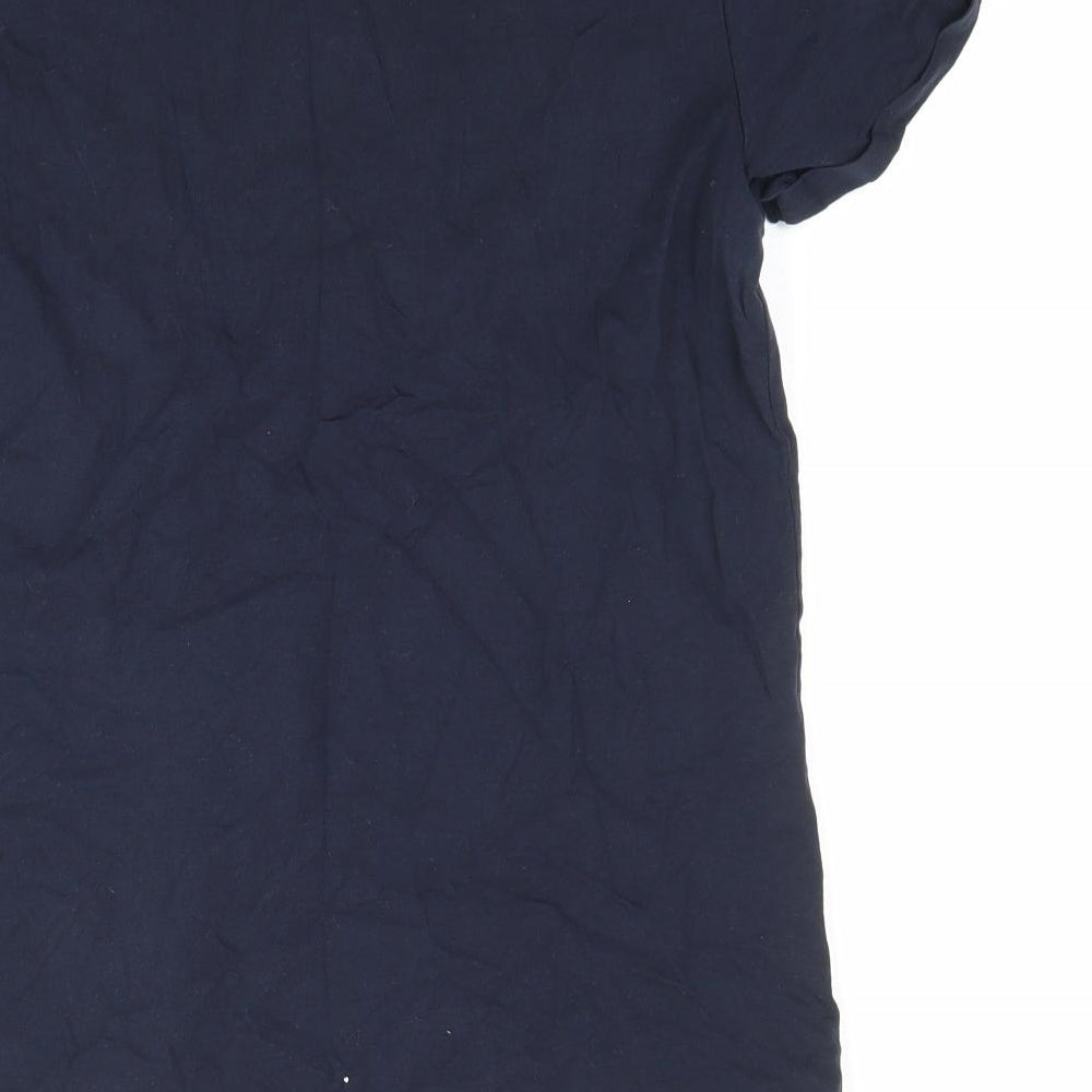 BIG STAR Womens Blue Basic T-Shirt Size L