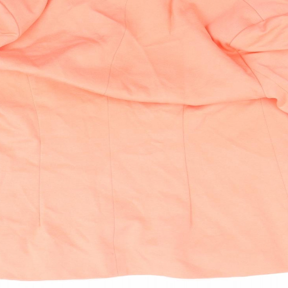 Evita Womens Orange Jacket Blazer Size 12