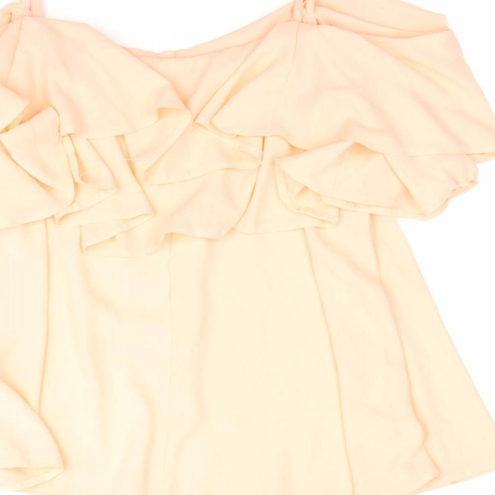Atmosphere Womens Orange Basic Blouse Size 12