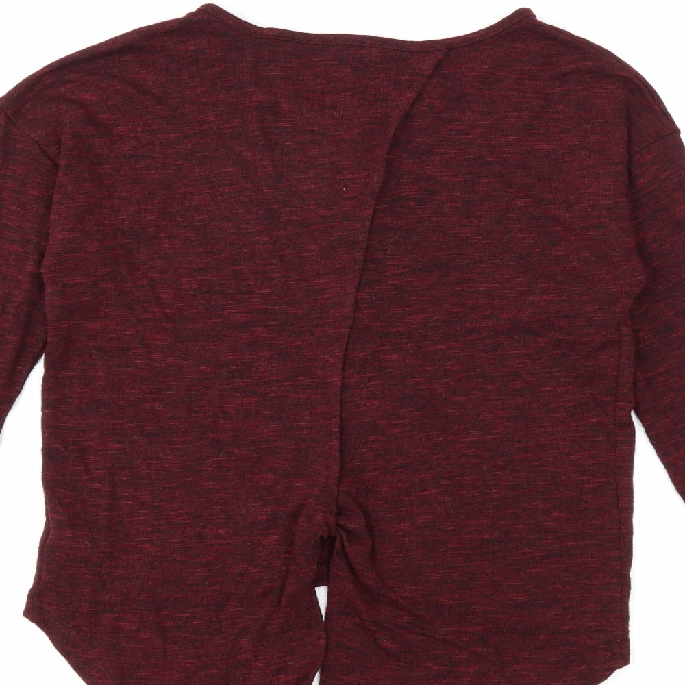 Kylie Girls Red Knit Pullover Jumper Size 13 Years