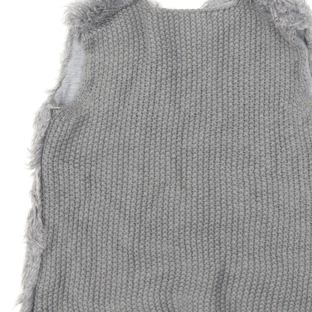 Primark Girls Grey Cardigan Jumper Size 11-12 Years