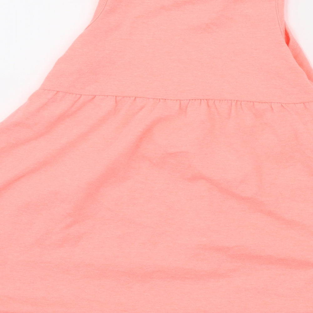 Nutmeg Girls Orange Jersey Tank Dress Size 2-3 Years