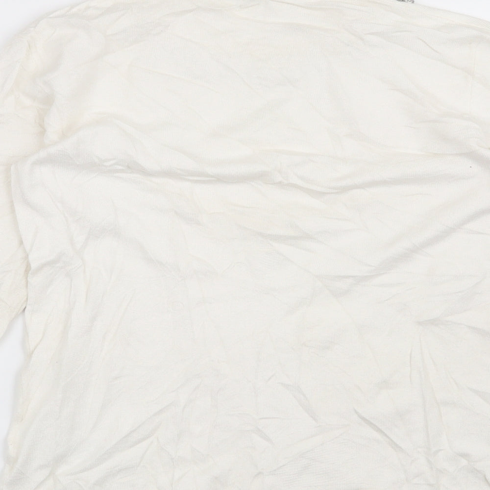 Warehouse Womens White Pullover Jumper Size 10