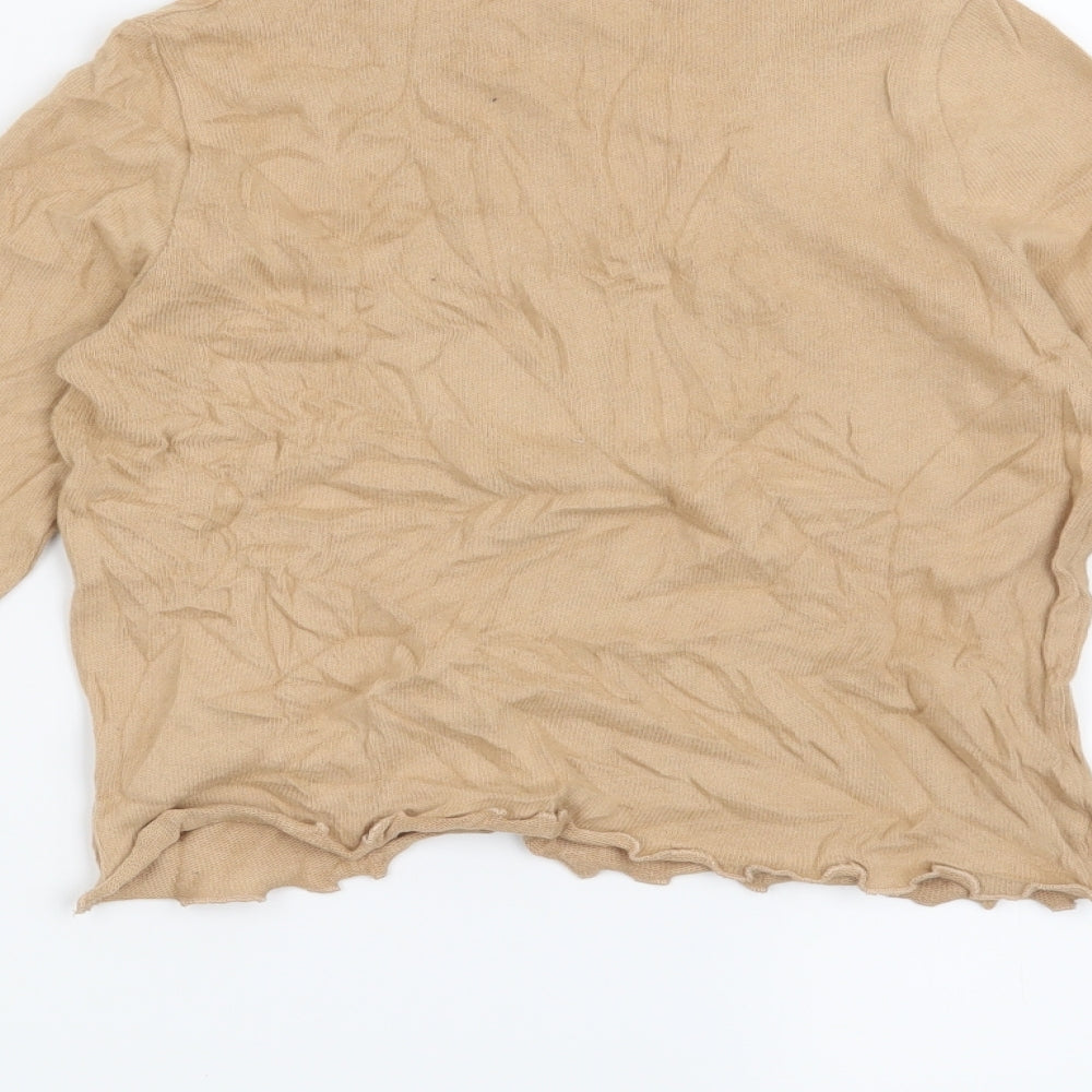 Pull & Bear Womens Beige Pullover Jumper Size S