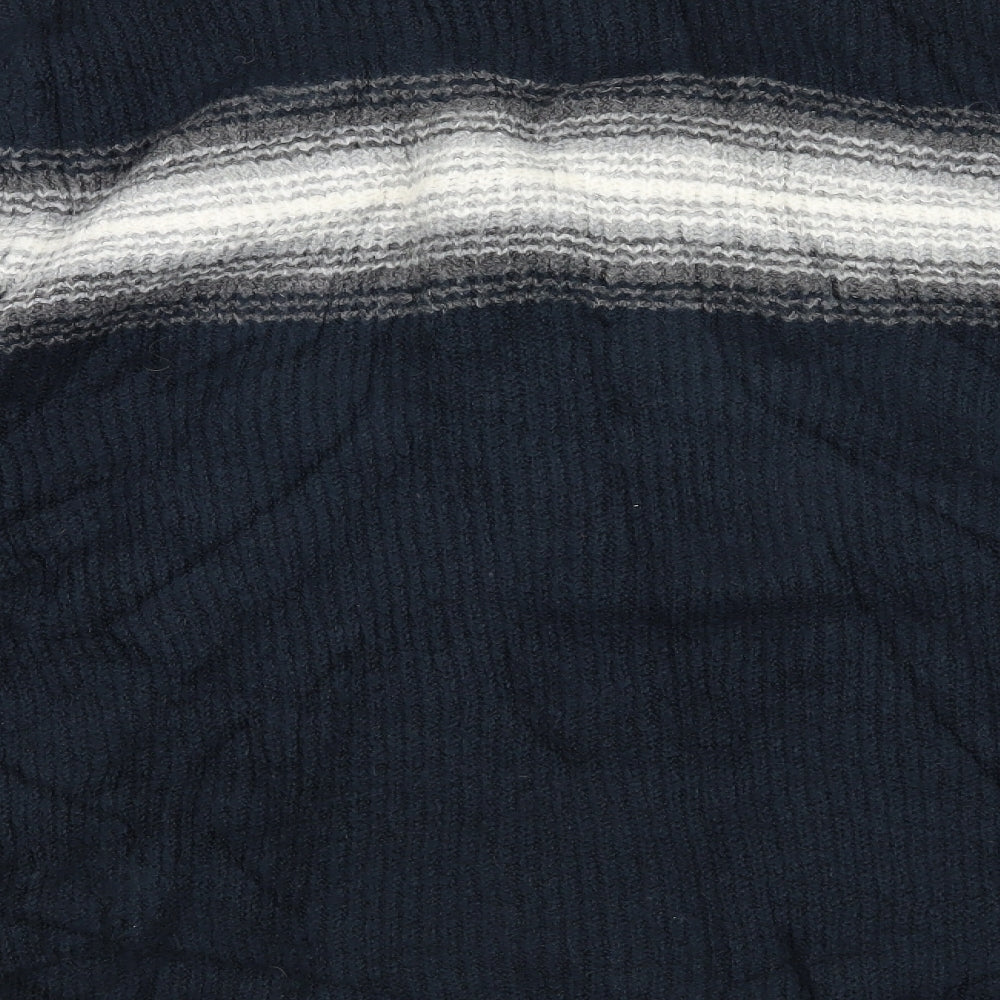 Marks & Spencer Mens Blue Striped Pullover Jumper Size L