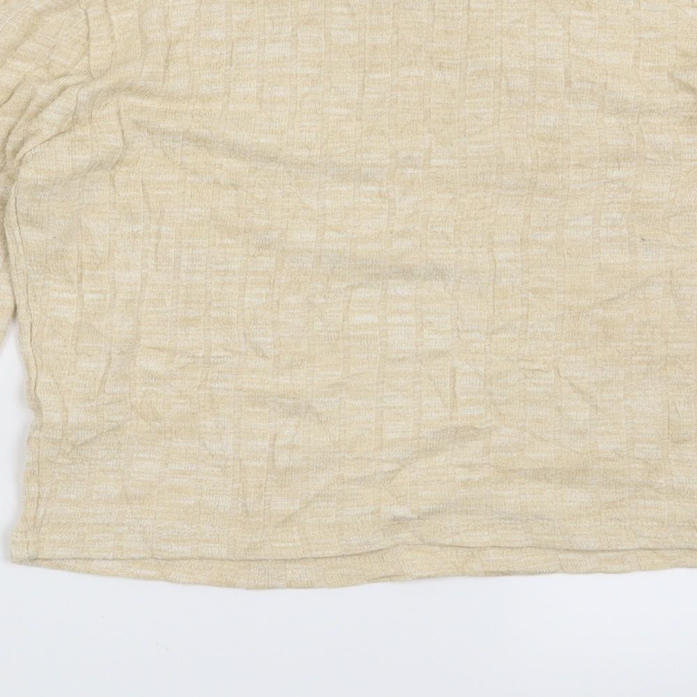 Miss Selfridge Womens Beige Pullover Jumper Size 8